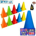 BiAnYC 23cm コーン ミニ カラー マーカーコーン 軽量タイプ 全5色 (各色2個) 10本セット 収納ポーチ付き
