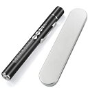 【送料無料】KIMLONTONダブル光源 懐中電灯 小型 LED ハンディライト ペンライト USB充電式 超軽量 高 耐久 クリップ付き 携帯便利 キャンプ アウトドア ライト 収納ボックス付