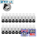 RAOYI USBメモリ 32GB USB 2.0 20個セット フラッシュドライブ 回転式 まとめ買い 業務用 メモリスティック 問屋 ストラップホール付き (黒)(2)