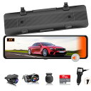 【再進化分離式・4K・BSD運転補助・LCA後方車両検出】 VANBARドライブレコーダー ミラー型 分離 【フロントカメラ4K+リアカメラ2.5K再進化】 IMX415センサー 800万画素 音声制御 スピード違反警報 WDR機能 バックガイドライン 駐車監視 LED信号対応 GPS搭載 電波干渉対策