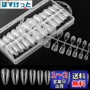 Annhua 240枚セット ネイルチップ 透明 アーモンド クリアネイルチップ ネイルちっぷ 練習用 付け爪 ネイル長さだしチップ 透明ネイルチップ 無地 超...