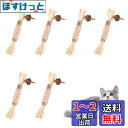 GOODCHI 猫 歯ぎしり棒 猫噛みおもちゃ スティック 天然木 麻縄 猫遊び用 ストレス解消 興奮した猫 歯のクリーニングスティック 噛む玩具 16cm 6...