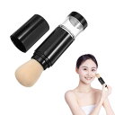 【送料無料】nalaina プレス式メイクブラシ 化粧筆 フェイスパウダー ブラシ ポータブルスプレー パウダーブラシ 詰め替え可能なパウダーブラシ 旅行 出張 日常化粧用 軽量 携帯用