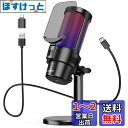 KASIMO USB コンデンサーマイク ゲーミングマイク PC マイク RGBライティング 音量調節ミュートボタン ヘッドホン出力端子あり 単一指向性 プラグ&プレイ YouTube Skype ゲーム実況 ライブ配信 在宅勤務 Windows/Mac/PS4/PS5対応