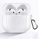 ELYBYYLE for AirPods 4 ケース TPU素材 AirPods 4 用 ケース ワイヤレス充電可能 軽量 キズ防止 耐衝撃 防水 防塵 紛失防...