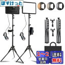 NiceVeedi 2パック撮影用ライト LEDビデオライト 写真スタジオ撮影 2800-6500K三色調光可能な照明撮影ライトキット 152cm調節可能な三脚とスマホホルダー付き 持ち込みやすい収納バッグ付き YouTube/会議/動画/生放送/ゲーム実況/照明撮影用