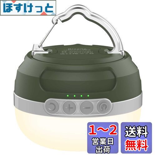 ランタン Biseny LEDランタン 充電式 8400mAh　4色切替（暖色/昼光色/昼白色/赤色） 無段階/十段階調光 光色輝度記憶 SOS独立操作 USB Type-C 充電 小型 明るい　キャンプ ランタン　RGB雰囲気灯 亜鉛合金フック アウトドア 山登り 夜釣り用品 ナイトライト 防災 停電用
