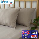 枕カバー 43×63cm 2枚セット 吸湿速乾 オールシーズン 抗菌防臭 合わせ式 ピロケース まくらカバー グレージュ