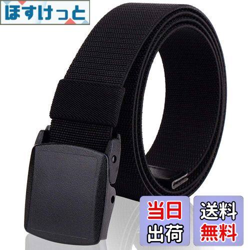 【送料無料】JINSELF 【YKK社製バックル採用】 ベルト メンズ 超伸縮 大きい フリーサイズ 軽量 ナイロン タクティカルベルト 作業着 作業用 仕事用...