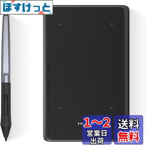 HUION ペンタブレット H420X PC必要なし スマホで使える可能 傾き検知機能 充電不要ペン8192レベル筆圧感度 ペンタブ