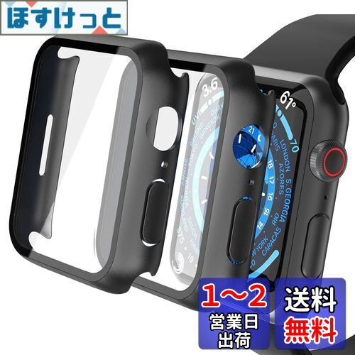 Misxi2 бApple Watch Series 6 / SE / 5 / 4 40mm  , ηPCǺ ݸ 饹ݸС(2 ֥å)