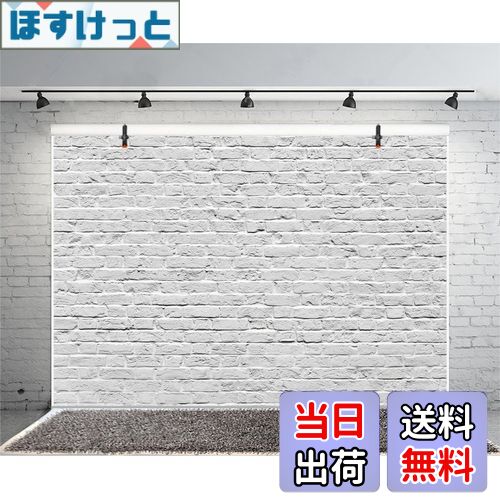 【送料無料】Qinunipoto 写真撮影用 背景布 2.1x1.5m 撮影用 レンガ 写真 背景 壁 白 撮影小道具 写真..