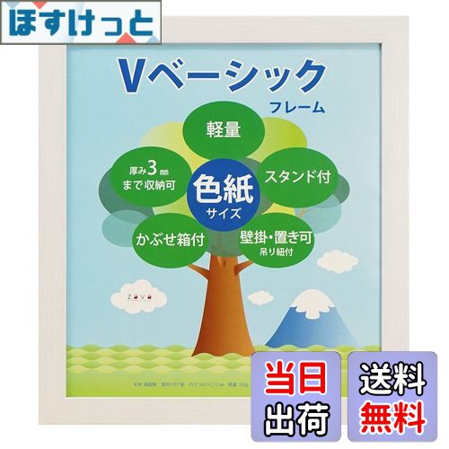 【送料無料】万丈 VANJOH フォトフレーム Vベーシックフレーム 色紙サイズ ホワイト 454810