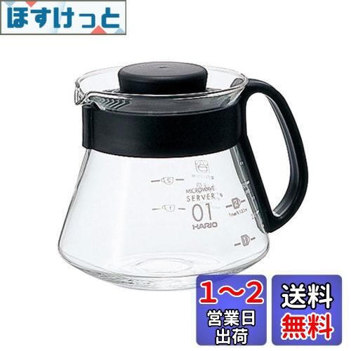 HARIO (ϥꥪ) V60 󥸥С 360ml 1~3 ֥å ҡСǮ饹  XVD-36B