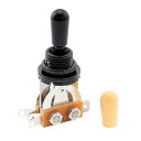 Musiclily 3 WAY ミリ規格トグルスイッチ ショートタイプ レスポールギター用、フルブラック