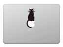 【送料無料】カインドストア MacBook Air / Pro 11 / 13インチ マックブック ステッカー シール 猫 黒猫 キャット りんごに乗る黒猫 M699