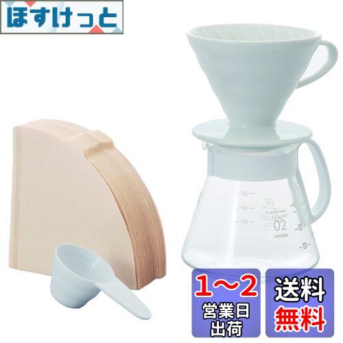 HARIO(ϥꥪ) V60ߥåɥåѡ02å 1-4 ۥ磻  XVDD-3012W