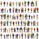 情景コレクション 人間 人形 人物 人間フィギュア塗装人 1:87~100 100本入り 箱庭 装飾 鉄道模型 建物模型 ジオラマ 教育 DIY(3)