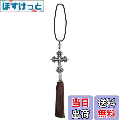 【送料無料】ルームミラー用 十字架 車内 キラキラ カーミラー アクセサリー プレゼント 内装 飾り 雑貨 お守り 風水 車内アクセサリー 吊り バックミラー ...