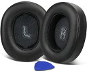 SOULWIT イヤーパッド ヘッドホンパッド JBL E55BT ワイヤレス ヘッドフォン 対応 交換用 イヤークッション パッド プロテインレザー 高密度フ...