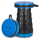 【送料無料】BEYOURCHOI 折りたたみ椅子 折り畳み椅子 折りたたみ椅子 折り畳み椅子 軽量 コンパクト アウトド キャンプ アチェア 5段階高さ調節 持ち運び 一秒開閉可能 伸縮式スツール 防水 (ブルー)