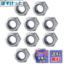 XSAJU 六角ロックナット M6 M5 M3 10個入り 304ステンレス ナイロンインサート ゆるみ止め (M5)