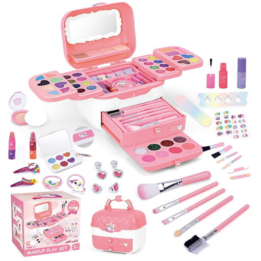 Opard 女の子 子供 メイクセット 72点 プレゼント 誕生日 3 4 5 6 7 8 9 10歳 おままごとセット キッズコスメ お化粧セット 女児 ドレッサー 水で落ちる アイシャドウ 剥がせるネイルポリッシュ マニキュア 速乾 リップスティック チーク ネイルシール メイクブラシ ヘア Opard 女の子 子供 メイクセット 72点 プレゼント 誕生日 3 4 5 6 7 8 9 10歳 おままごとセット キッズコスメ お化粧セット 女児 ドレッサー 水で落ちる アイシャドウ 剥がせるネイルポリッシュ マニキュア 速乾 リップスティック チーク ネイルシール メイクブラシ ヘア