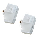 ライティングバー用抜け止めコンセント 引掛シーリングプラグ ダクトレール用 取付簡単(15A 125V 50/60Hz専用まで) 引掛シーリングボディ ライティングレール用 PSE認証(白い2個入り)