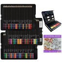 【送料無料】Roleness 色鉛筆 72色 油性 子供 大人の塗り絵 色鉛筆セット プロ油性色鉛筆 柔らかい芯 いろえんぴつ プレゼント 塗り絵 消しゴム 鉛筆削り付き