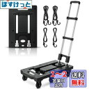 COOWOO台車 折りたたみ 耐荷重282kg ストッパー付き 荷台51.5*31.5cm 組立不要 軽量静音 1.5m固定ロープ付き 手押し台車 伸縮荷台 日本語取扱書付 家庭用 業務用 引越し用 持ち運び便利 (ハンドル90°固定られ)
