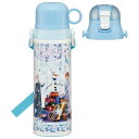 スケーター(Skater) 子供用 2way ステンレス 水筒 直飲み 580ml コップ飲み 570ml ディズニー アナと雪の女王 24 子供に優しい軽量タ...