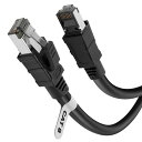 LANケーブル 1m CAT8 Soohut LANケーブル カテゴリー8 高速40Gbps/2000MHz CAT8準拠 イーサネットケーブルシールド モデム ルータ 企業用 ランケーブル 家庭用 switch/PS4/PS5 Xbox等に対応 (1, 1m)