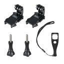 HSU gopro アクセサリー アダプター セット goproヘルメットマウント バイク2枚クイックリリースバックルマウント+2枚ネジ GoPro Hero1...