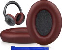 SOULWIT イヤーパッド イヤークッション 交換用 Sony WH-1000XM3 (WH1000XM3)オーバーイヤーヘッドフォン に対応 ヘッドパッド 柔らかいプロテインレザー ノイズアイソレーションメモリーフォーム イヤーカップ 厚みを追加 耳当て (バーガンディ)