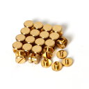 シカゴスクリュー 20個入り 8×4×3mm 真鍮組ネジ コンチョ バッグ ベルト 底びょう リベット スタッズ パーツ 鋲 リベット スタッド ネジ式 レザークラフト DIY ハンドメイド パーツ