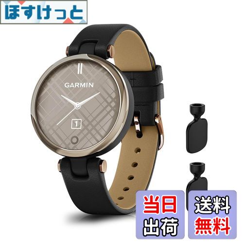 【送料無料】[SeGinn] レザーバンド Garmin Lily 対応 バンド 革 交換バンド 高級 簡単取付 ビジネス 軽量 ベルト サイズ調節可能 交換バンド コンパチブル Garmin Lily バンド（黒）