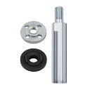 DeeRace M10ネジアダプターエクステンションロッド80mmアングルグラインダーエクステンション接続ロッド研磨パッド研削接続用, ロッドとプレート
