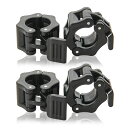 バーベル カラー 28mm ダンベル カラー バーベル/ダンベルプレート止め バーべルクリップ ダンベル スクリューシャフト対応 ABSプラスチック製 4個セット 黒い