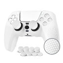 JYXETOV PS5 コントローラー カバー 1個/2個(28オプション)、無料の8ボタンキャップ、シリコーン保護、オリジナルの充電器で充電できます、滑り止め...