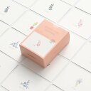 モノライク メッセージカード ミニカード リトルガーデン Message card Little garden - 40枚封筒20枚セットミニサイズデザイン文具...