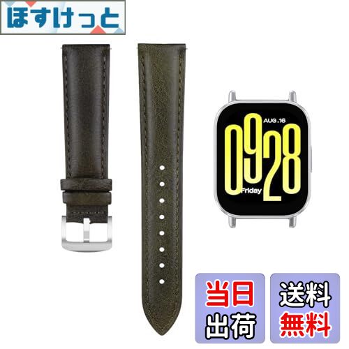 【送料無料】[LanQii] レザーバンド 用の Xiaomi Redmi Watch 5 Active/Xiaomi Redmi Watch 5 Lite/Xiaomi Watch S4 Sport/Watch S3/Watch 2/Watch 2 Pro/Watch S1 Pro/Huawei Watch GT 5 pro/5 46mm対応 バンド レザー素材 ベルト ソフト交換ベルト 革製ストラップ