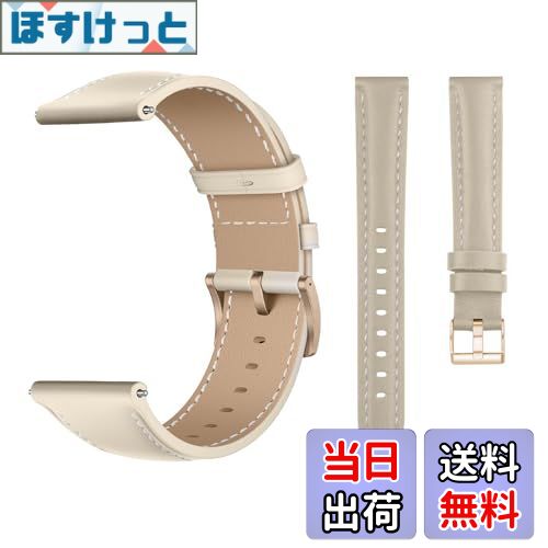 【送料無料】[LanQii] レザーバンド 用の Samsung Galaxy Watch 7/6/5/4 (40mm 44mm)/Samsung Galaxy Watch FE/Galaxy Watch 6 Classic (43mm 47mm) 対応 バンド PUレザー素材 ベルト ソフト 柔軟性 ビジネス風 交換ベルト 革製ストラップ