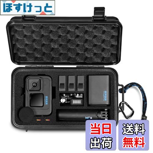 【送料無料】Lekufee トラベル防水ハードケースGoPro Hero 13 / 12 / 11 / 10 / 9、Hero 4K、メディア..