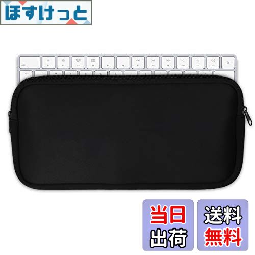 【送料無料】kwmobile キーボードカバー Apple Magic Keyboard対応 ケース - ほこり除け 耐衝撃 ネオプレン 黒色