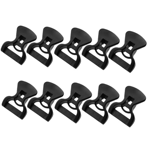 【送料無料】テントロープバックル ガイラインアジャスター キャンプ コードテンショナー キャノピータープ用 屋外キャンプ用 プラスチック製 ブラック 4 mm