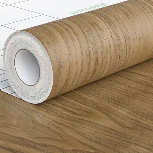 【送料無料】DXTECHPRO 壁紙シール 木目 壁紙 剥がせる 幅45cm 木目シート リメイクシート 壁紙の上か..