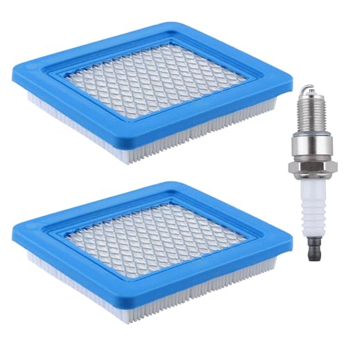 【送料無料】GOLD DEER 2個セット 491588S 芝刈り機用エアフィルター F7TCスパークプラグ付き エアフィ..