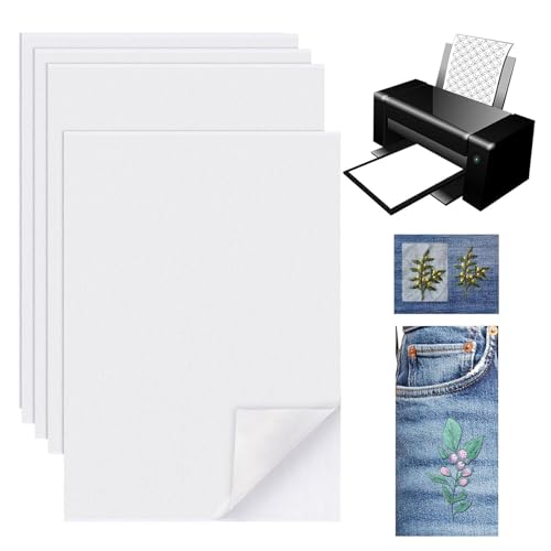 【送料無料】サムコス 刺繍シート 粘着刺しゅう用 A4紙 水溶性シート 印刷可能な刺繍紙 刺繍に適したパ..