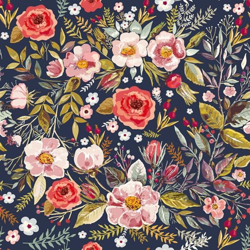 【送料無料】VEELIKE 壁紙 花柄 アンティーク 貼るだけ壁紙 リメイクシート かべかみ 剥がせる壁紙シール クロス壁紙 のりつき