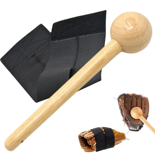 【送料無料】ozgram グローブ 型付け 【ハンマー ＆ バンドセット】 手入れ メンテナンス グローブホルダー グラブハンマー 保形ベルト 木製 ゴムバンド 野球 ソフトボール